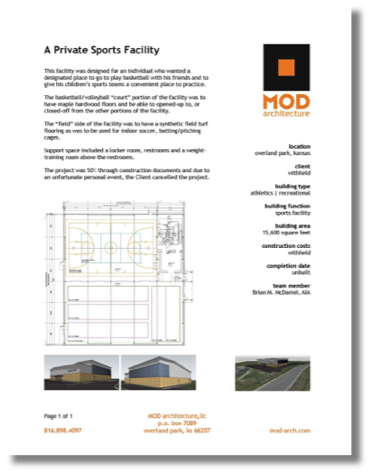 Private Sports Facility Private Sports Facility